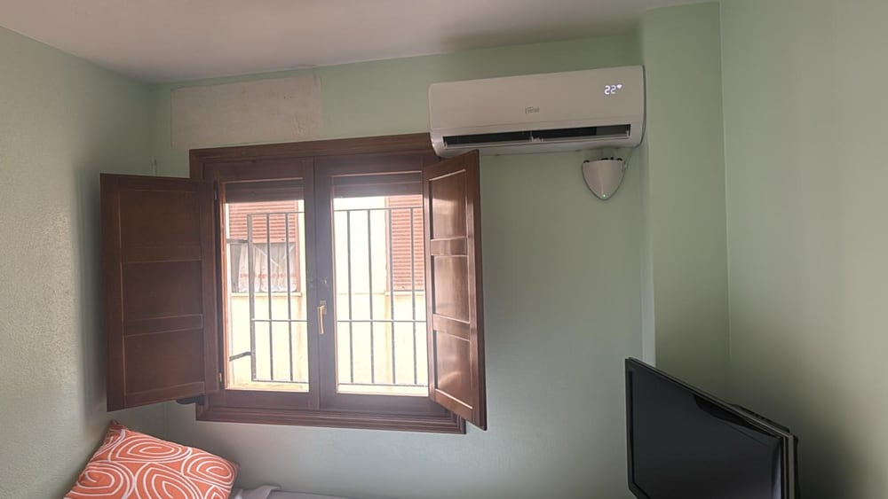 Wooden shutters open — this is as far as it goes